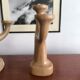 Pair of candlesticks with an organic design circa 1970