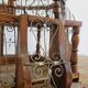 Vintage wooden and metal birdcage (1930s)