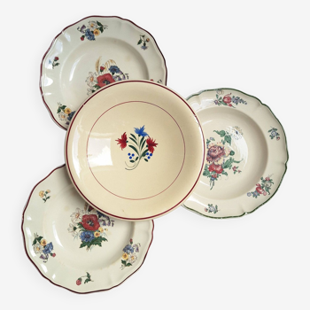 Assiettes creuses vintage