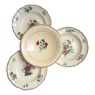 Assiettes creuses vintage