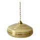 Suspension in glass of Clichy yellow and golden edging years 40-50