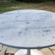 Tulip table Carrara marble 1970