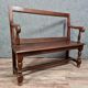 Bench with openwork back Louis XIII style nineteenth century oak