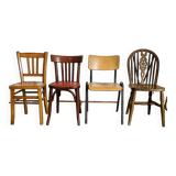 Set of 4 mismatched chairs
