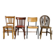 Set of 4 mismatched chairs
