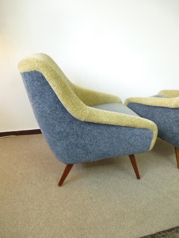 1 Fauteuil bi color année 50 60