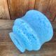 Antique Art Deco blue Clichy glass ceiling light