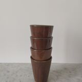 4 sandstone glasses