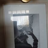 Copper wall lamp for artwork