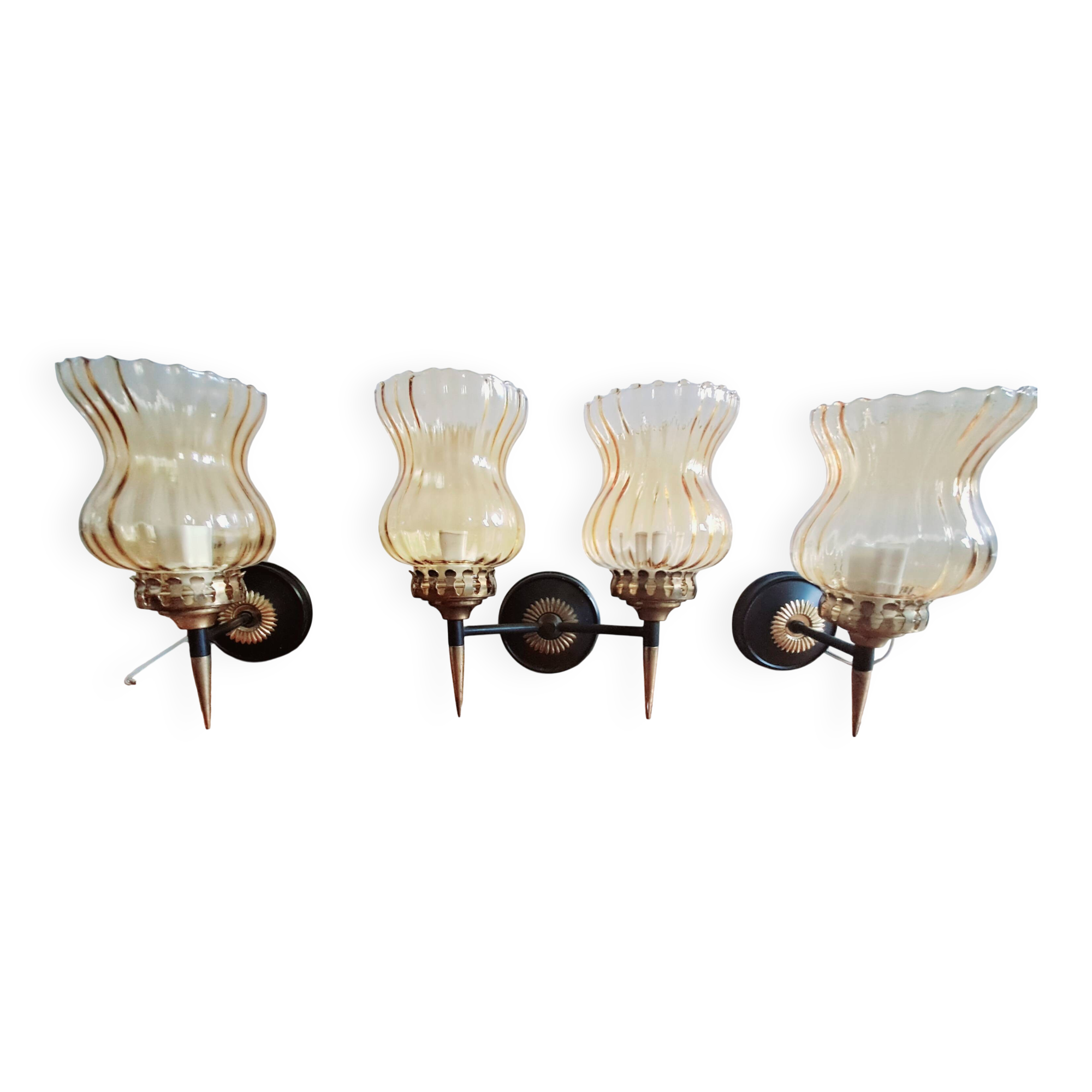 Four wall lights. 1950s