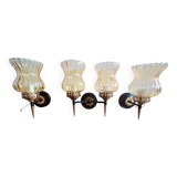 Four wall lights. 1950s