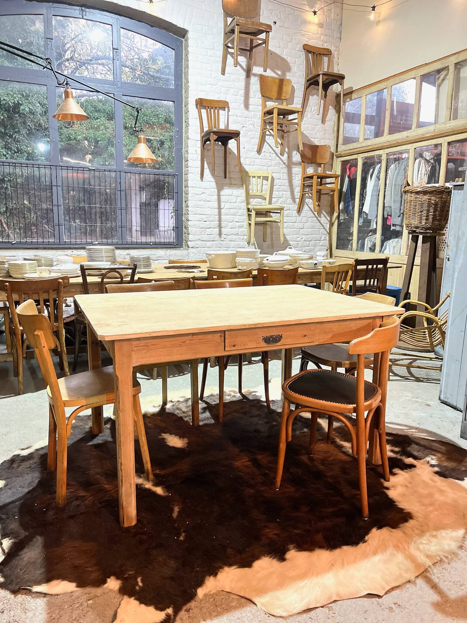Old factory table