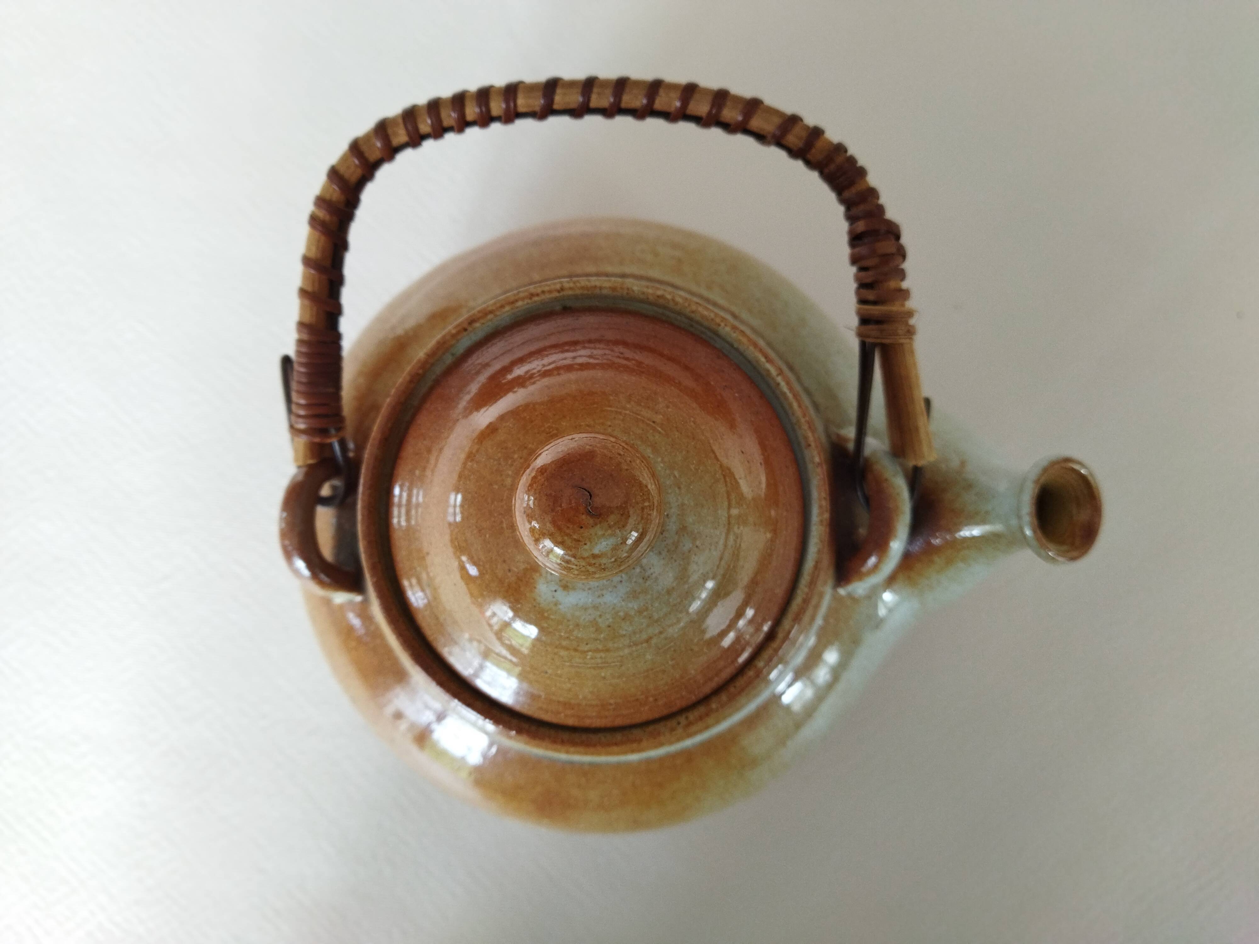 Montgolfier stoneware teapot 1960s