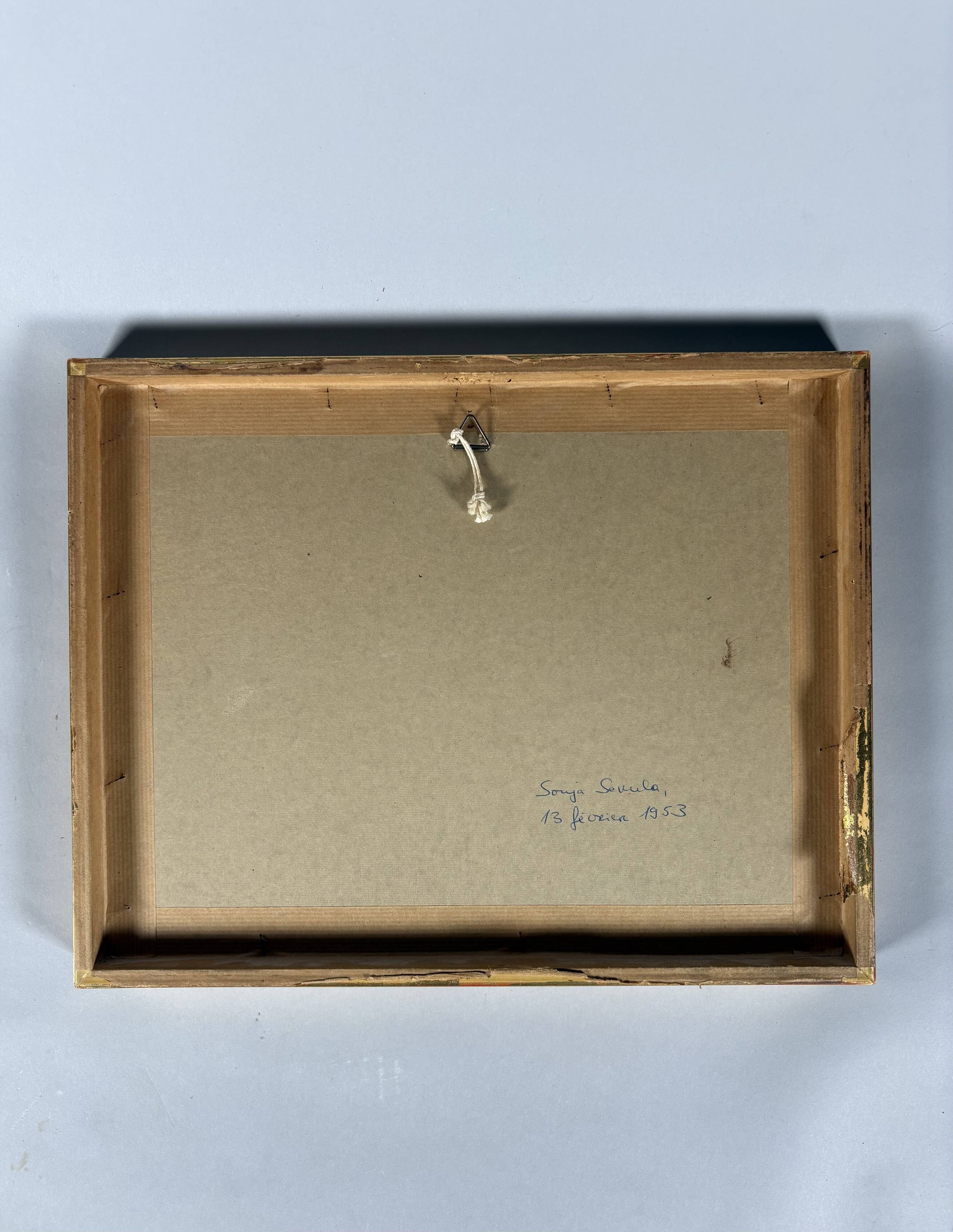 Sonja SEKULA (1918-1963) Composition expressionniste abstraite, 1953