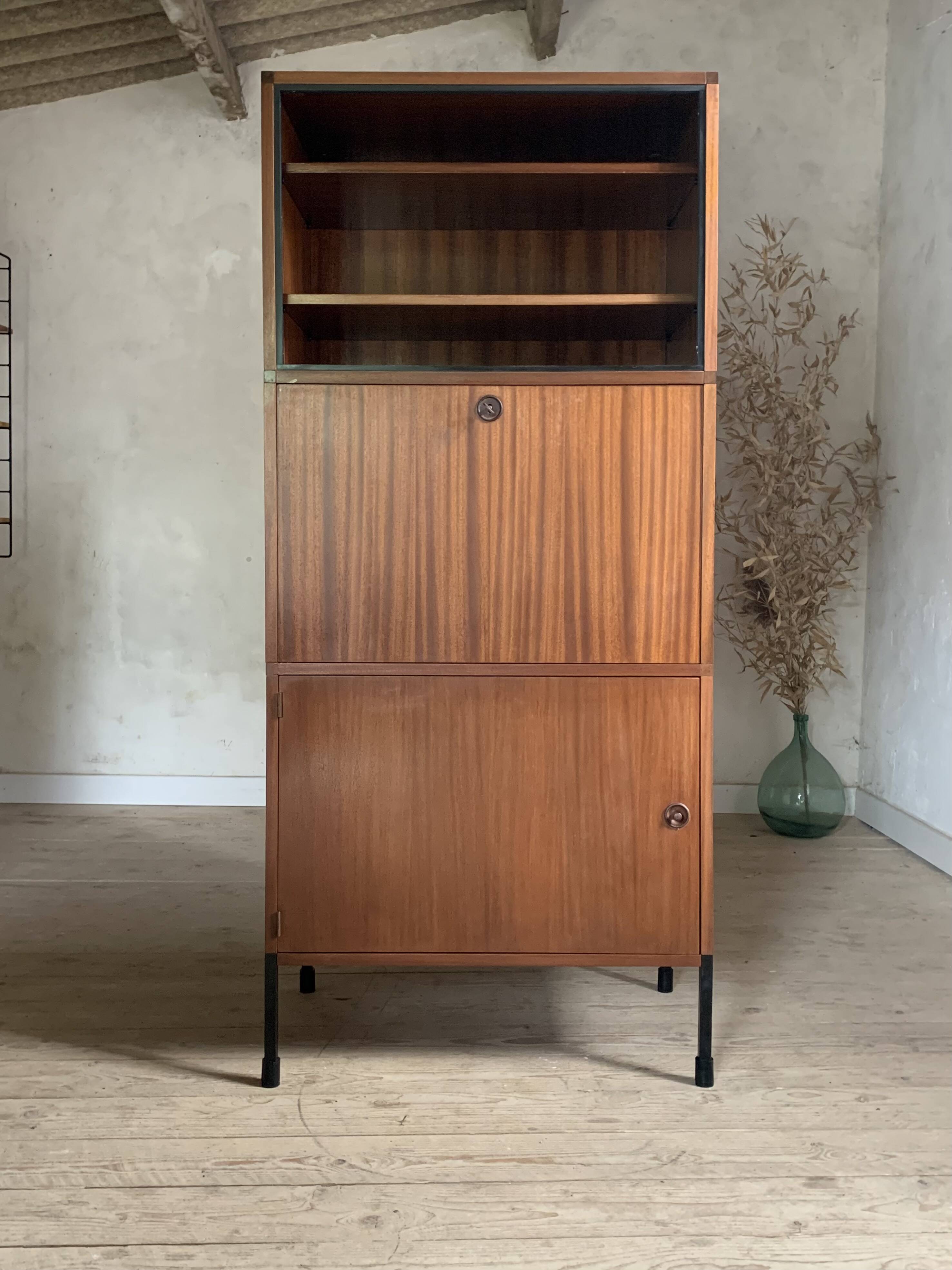 Vintage ARP Minvielle bar and secretary bookcase