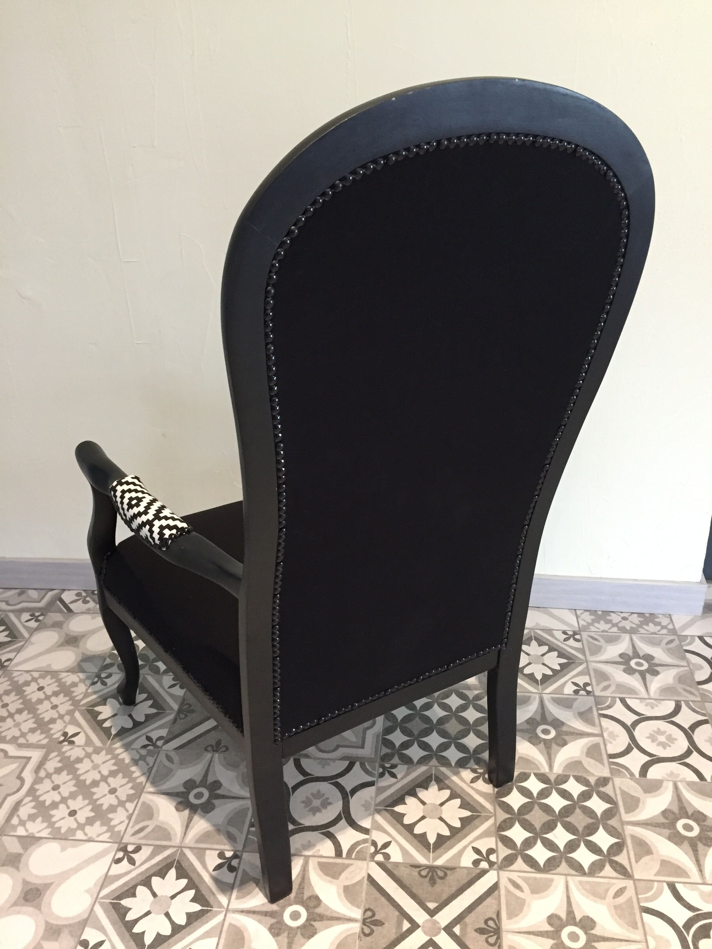 Fauteuil voltaire relooké