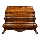 Important commode sciban galbée Hollandaise époque Louis XV, en marqueterie