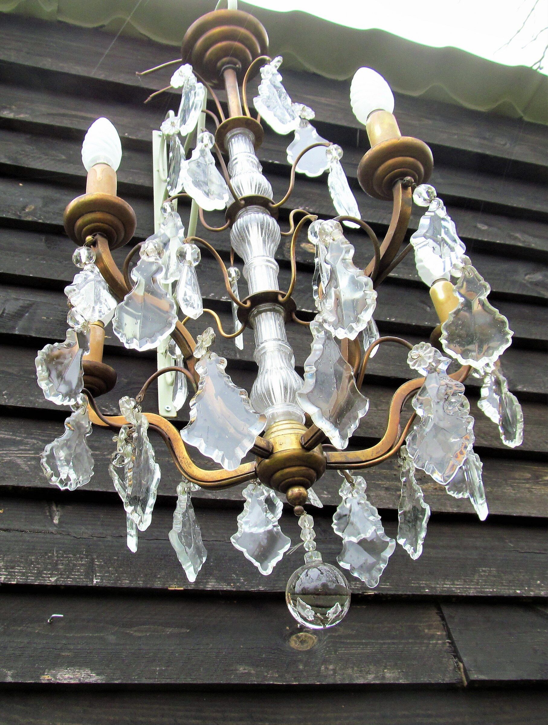 Louis XV style crystal chandelier
