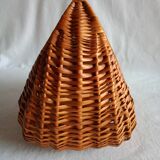 Vintage basket in woven wicker