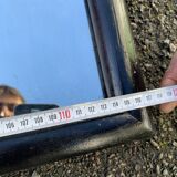 Large black wood mirror 116 x 64