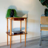 Fifth wheel console 60s, mahogany