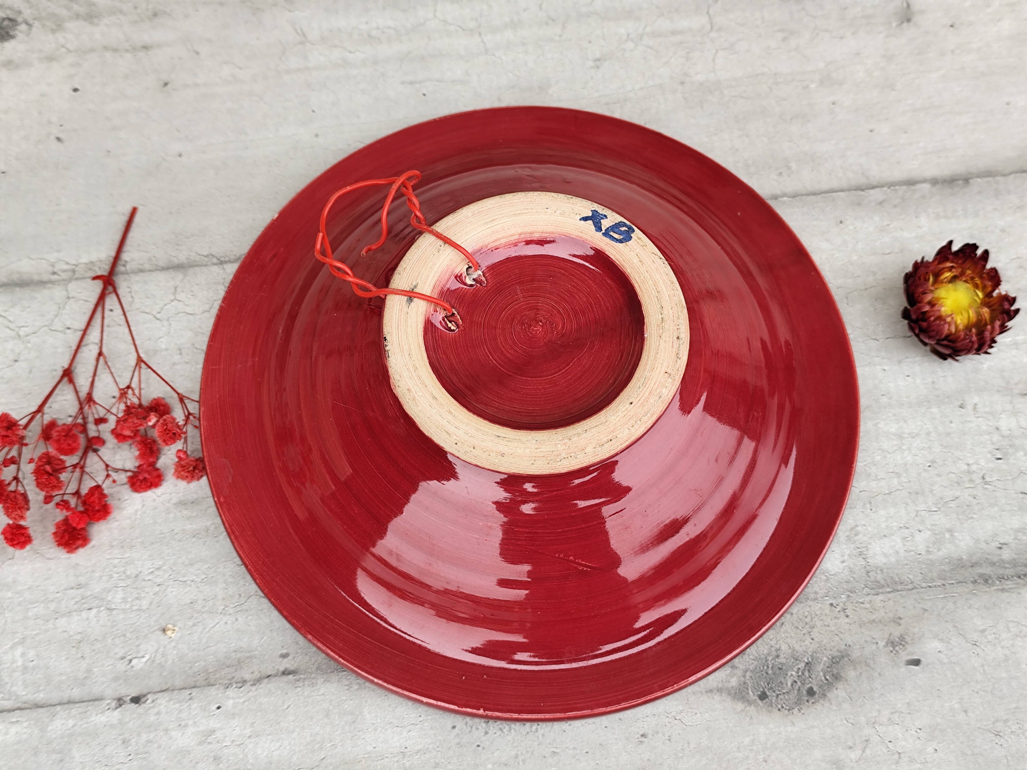 Vintage Moroccan ceramic and stone dish