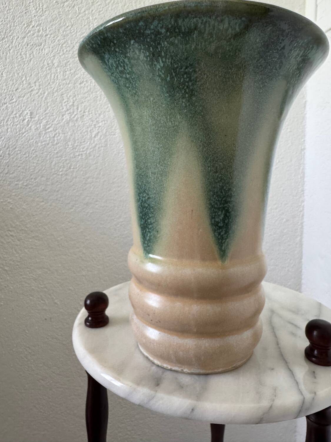 Art Deco flamed stoneware vase