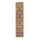 Tapis couloir vintage turc Oushak fait à la main en laine et coton orange 75x330
