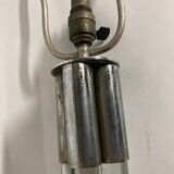 Steel and solid glass lamp from the 40s/50s