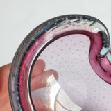 Murano glass purple bullicante trinket bowl, 1960s
