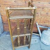 Vintage rattan shelf