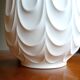 Large porcelain floor vase with relief by H&C Heinrich, West-Germany 1960s