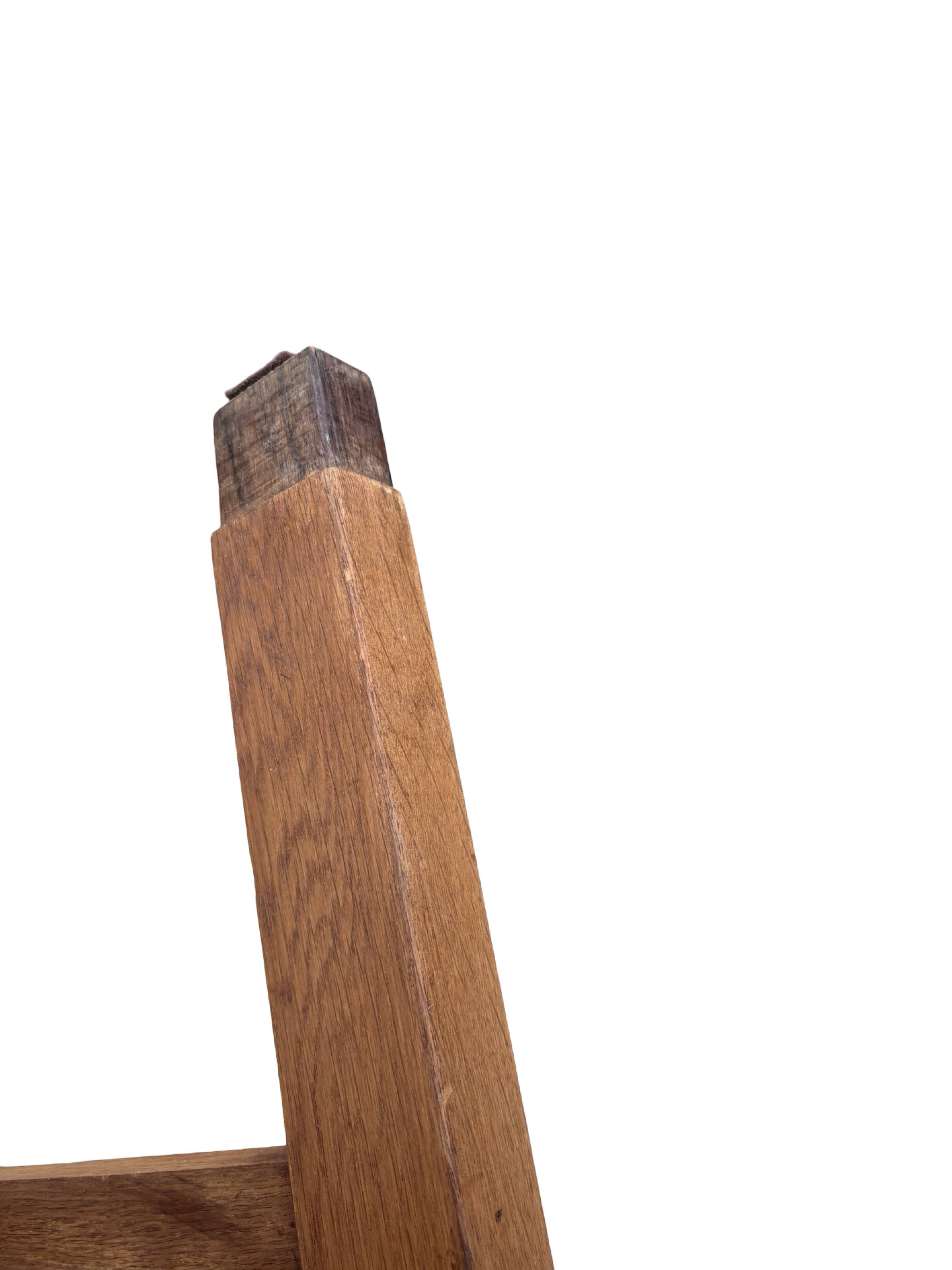 Set of four Art Deco chairs oak Amsterdam School Design 30's