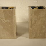 Marble bookends 12 x 7 cm