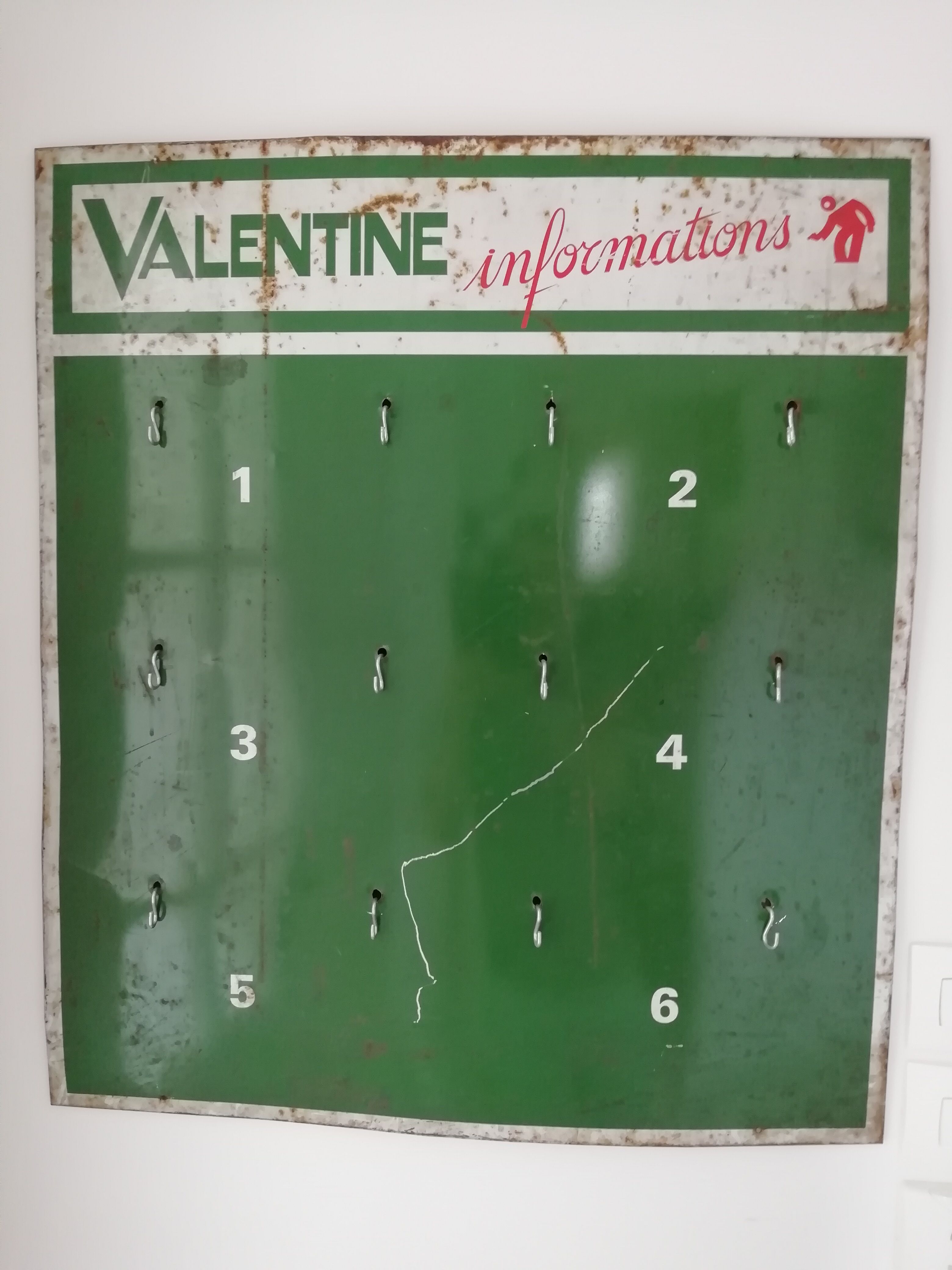 Valentine enamel plate 50