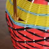 Demijohn 5 liters in scoubidou