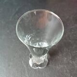 Pair of old pastis glasses with art deco dosage mark