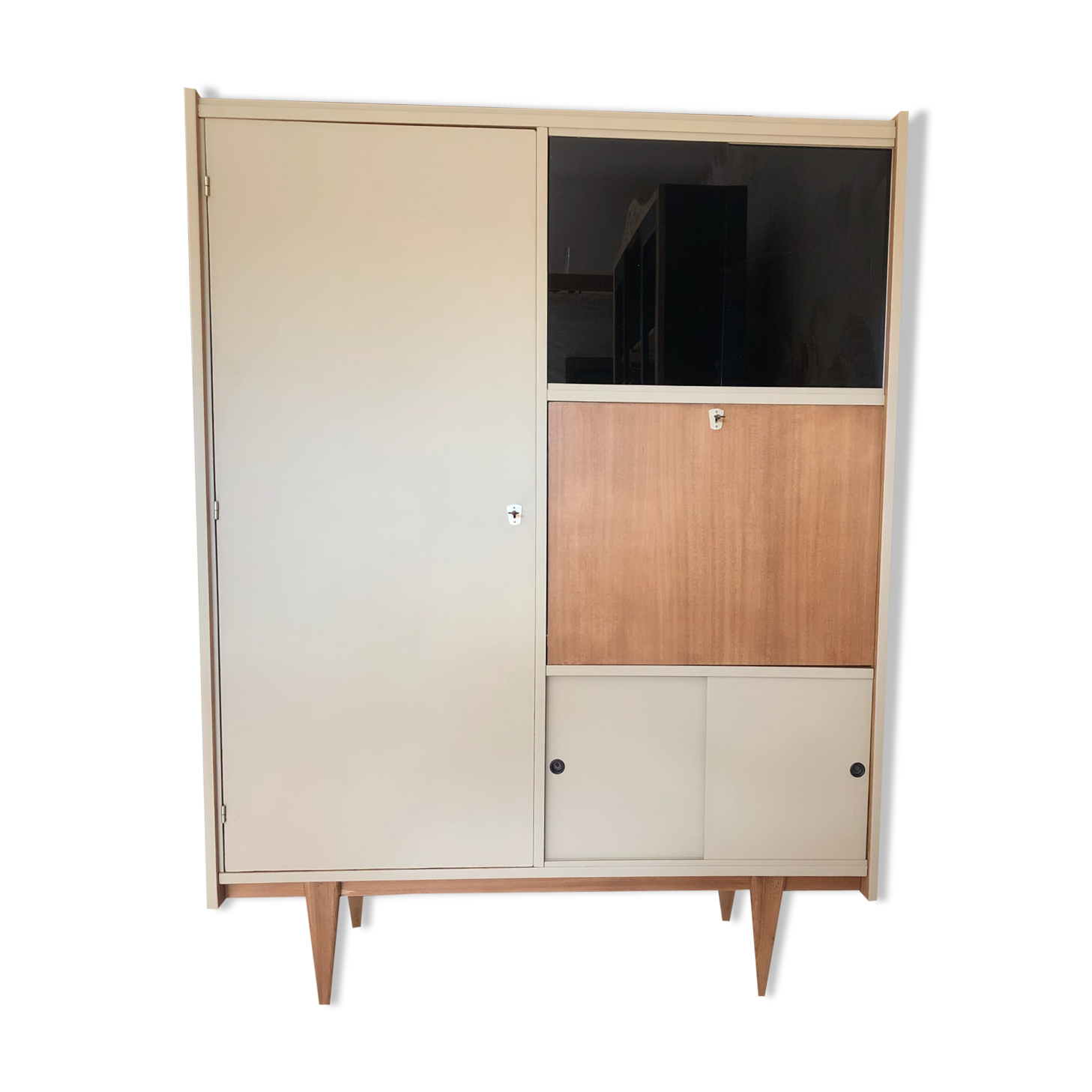 Wardrobe / secretary 50s restyled