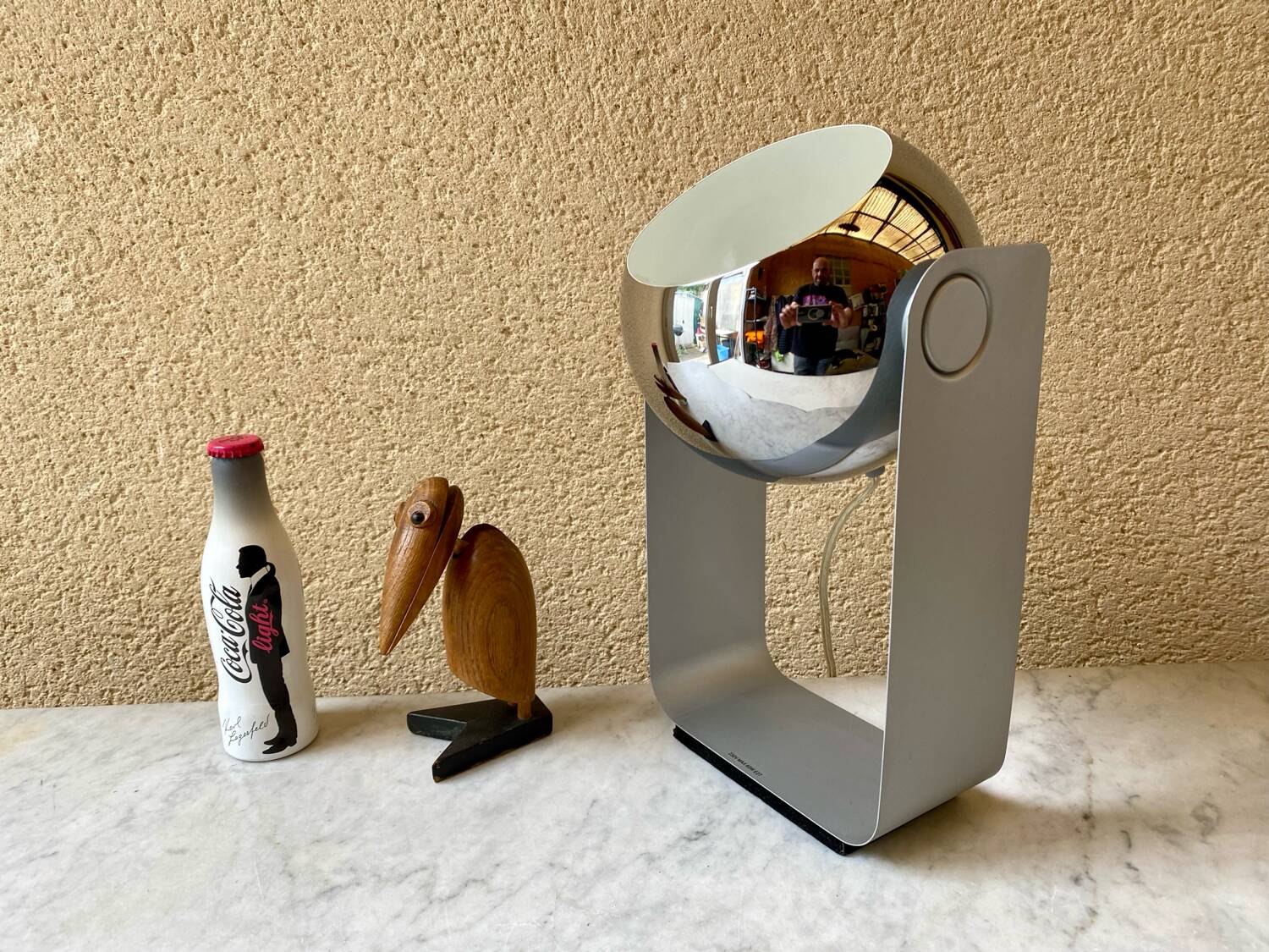 Vintage 90s eyeball desk lamp massive Belgium