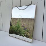 Vintage 50s simple barber mirror decoration