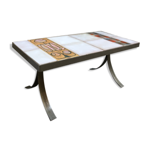 Table basse céramique par Jean Gregorieff
