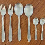 SFAM silver metal serving set for 2