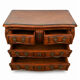 Bordeaux Louis XV Tomb Commode Solid Mahogany and Bronze 18th Century