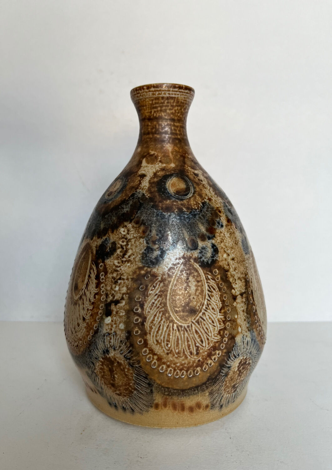 Vase en céramique signé JC Courjault