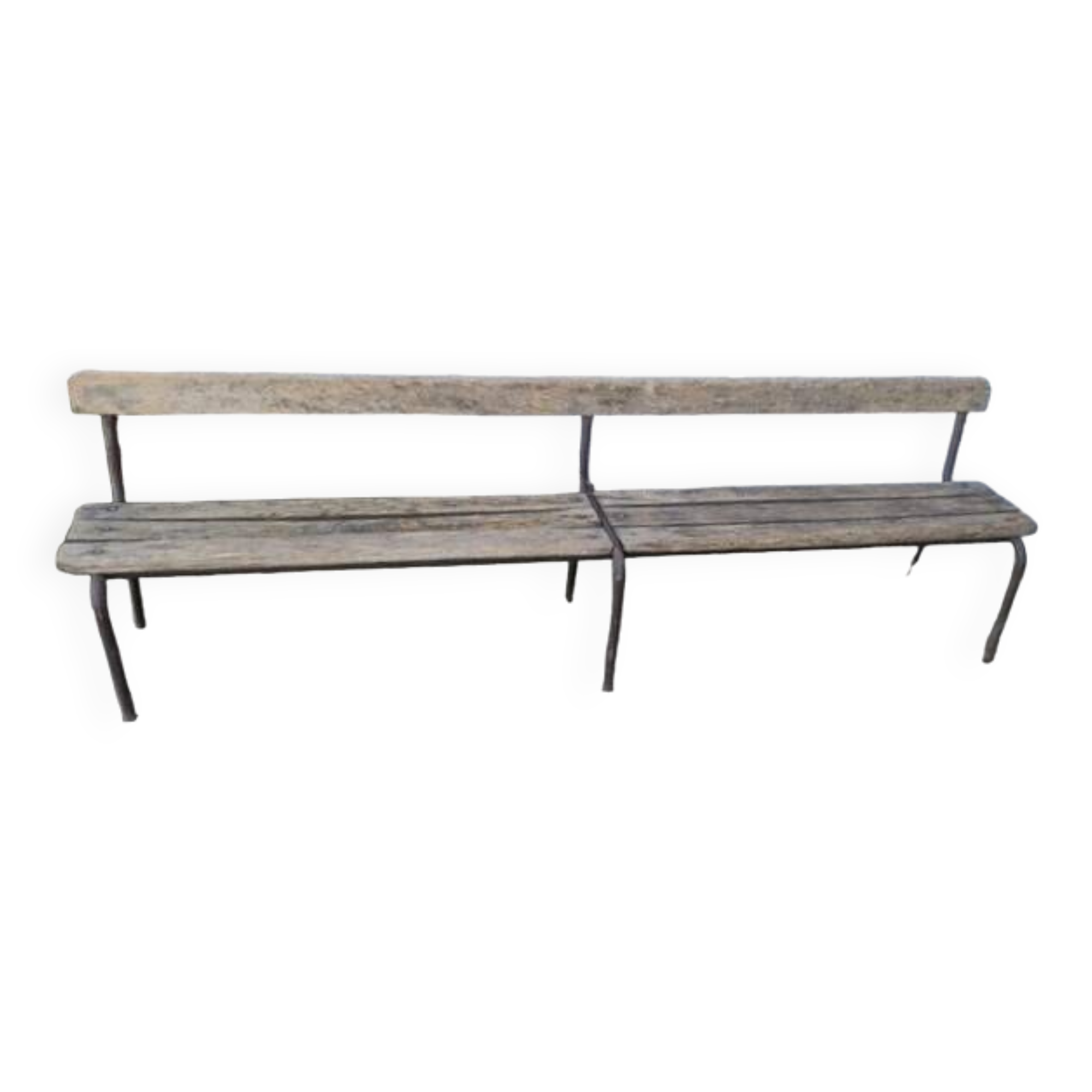 School bench with backrest