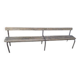 School bench with backrest