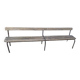 School bench with backrest