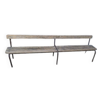 School bench with backrest