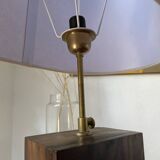 1950s wooden table lamp