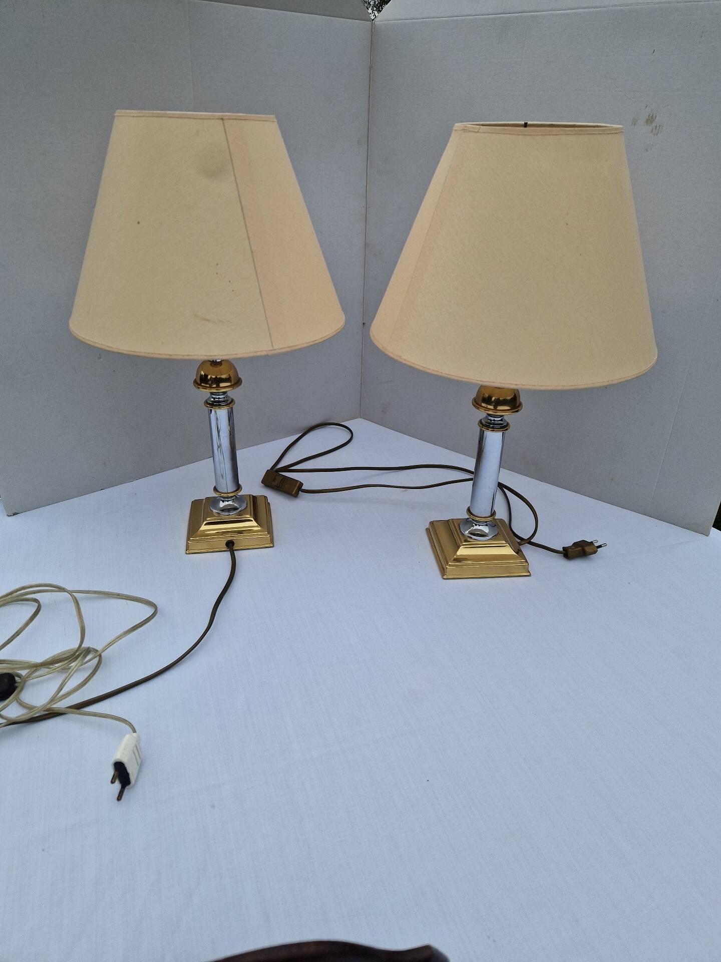 Lot De 2 Lampes Style Hollywoode Regency Marque Je Fassung